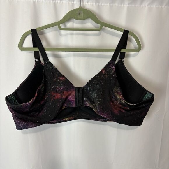 Torrid 50B Bra Lot Bundle Dream Wire Free Push Up Bras Black Galaxy Print Smooth - Picture 11 of 13